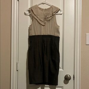 bCBG Elegant Two-Tone Sleeveless Dress